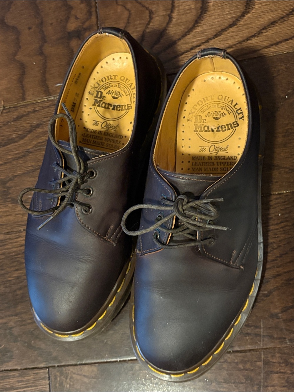 Dr. Martens small adults/kids UK size 3/ US 5 women’s Dark Brown Leather Shoes